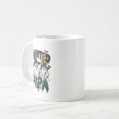 Geister-Papa Halloween-Geist-Design Kaffeetasse (Vorderseite Links)