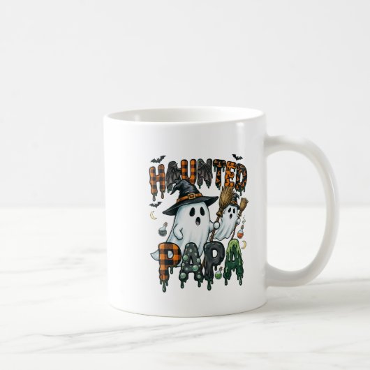 Geister-Papa Halloween-Geist-Design Kaffeetasse (Rechts)