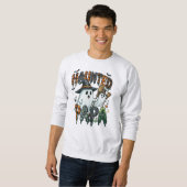 Geister-Papa Halloween-Geist-Design Sweatshirt (Vorne ganz)
