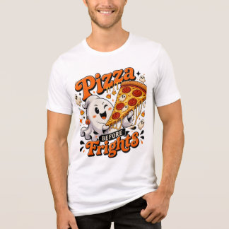 Geister-Pizza-Halloween-T-Shirt für Paare Party-Te Tri-Blend Shirt