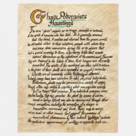 Geister, Poltergeiste, Häuser Fleecedecke