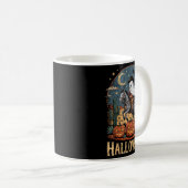 Geister Reitpferd Halloween-Saison Kaffeetasse (VorderseiteRechts)