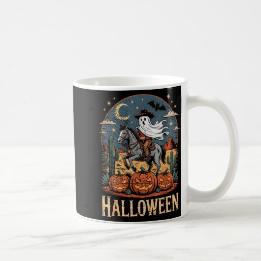 Geister Reitpferd Halloween-Saison Kaffeetasse (Rechts)