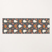 Geister, Schädel und Herbstblüten Yogamatte (Vorderseite (Horizontal))