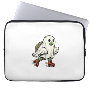 Geister-Schildkröte-Rollschuhfahren Vintage-Hallow Laptopschutzhülle