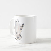 Geister-Schmetterling Halloween Kaffeetasse (Vorderseite Links)