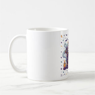 Geister-Schreibmaschine tippt BOO Halloween Kaffeetasse