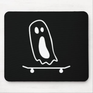 Geister Skateboard Faules Halloween Kostüm Lustige Mousepad