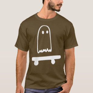 Geister-Skateboard Faules Halloween-Kostüm Lustige T-Shirt