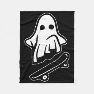 Geister-Skateboarding-Halloween-Kostüm Lustiger Gh Fleecedecke