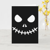 Geister-Skelett Halloween Karte (Gelbe Blume)