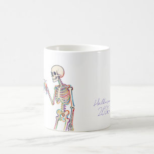 Geister-Skelett Prostet Halloween mit individuelle Kaffeetasse