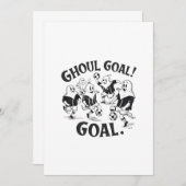 Geister spielen Fußball Einladung (Vorne/Hinten)