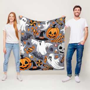 Geister Spooky und gruselige Niedliche Monster Fleecedecke