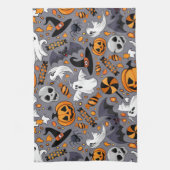 Geister Spooky und gruselige Niedliche Monster Geschirrtuch (Vertikal)