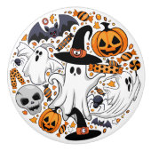 Geister Spooky und gruselige Niedliche Monster Keramikknauf (Vorderseite)