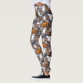 Geister Spooky und gruselige Niedliche Monster Leggings (Links)