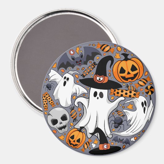 Geister Spooky und gruselige Niedliche Monster Magnet (Vorderseite/Rückseite)