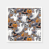 Geister Spooky und gruselige Niedliche Monster Serviette (Vorderseite)