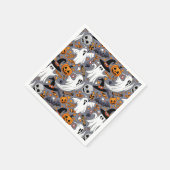 Geister Spooky und gruselige Niedliche Monster Serviette (Ecke)