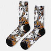 Geister Spooky und gruselige Niedliche Monster Socken (Linkes Detail)