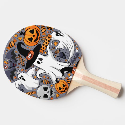 Geister Spooky und gruselige Niedliche Monster Tischtennis Schläger (Seitenansicht)