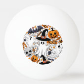 Geister Spooky und gruselige Niedliche Monster Tischtennisball (Rückseite)
