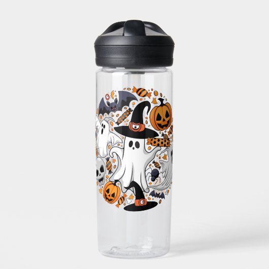 Geister Spooky und gruselige Niedliche Monster Trinkflasche (Vorderseite)