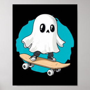 Geister Trippy Vaporwave Halloween Techno Rave Edm Poster