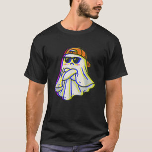 Geister Trippy Vaporwave Halloween Techno Rave EDM T-Shirt