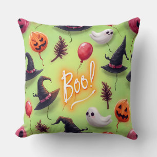 Geister und Balloons, Halloween, von Natasha Us Kissen