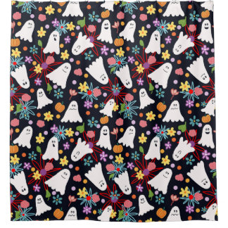 Geister und Blume Duschvorhang