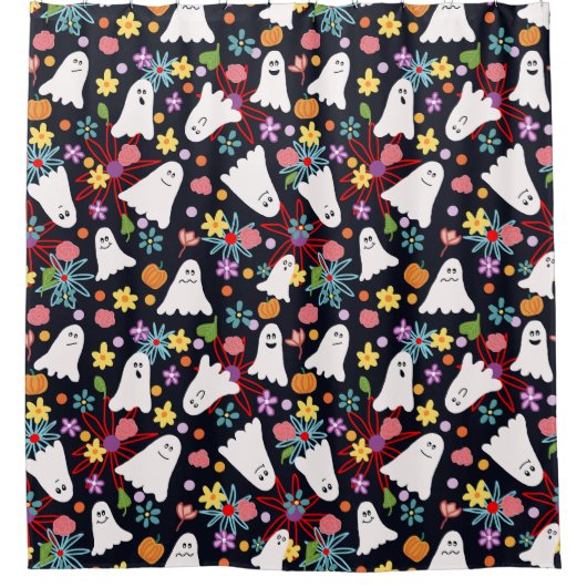 Geister und Blume Duschvorhang (Vorderseite)