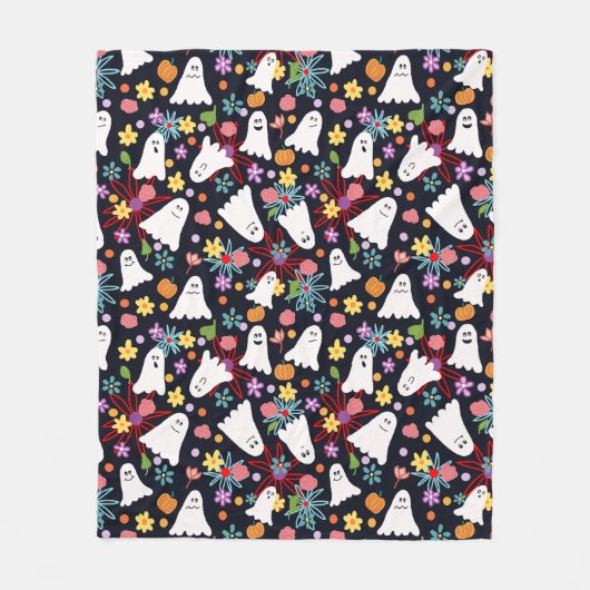 Geister und Blume Fleecedecke (Vorderseite)