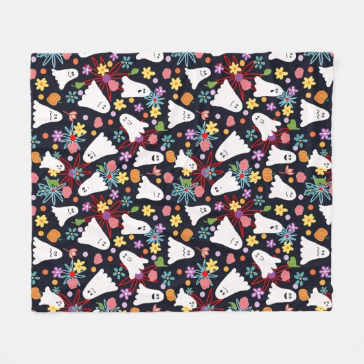 Geister und Blume Fleecedecke (Vorderseite (Horizontal))