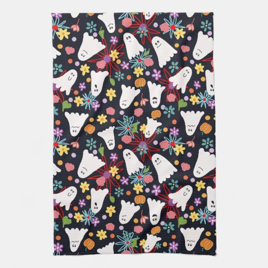 Geister und Blume Geschirrtuch (Vertikal)