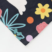 Geister und Blumen Fleecedecke (Ecke)