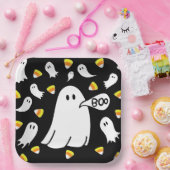 Geister und Candy Corn Pappteller (Party)