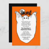 Geister und Ghouls Halloween-KostümParty Einladung (Vorne/Hinten)