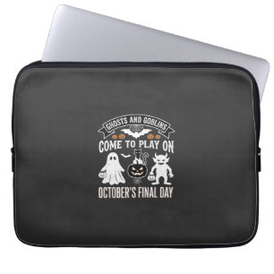 Geister und Goblins Halloween Oktober letzter Tag_ Laptopschutzhülle