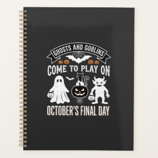 Geister und Goblins Halloween Oktober letzter Tag_ Planer