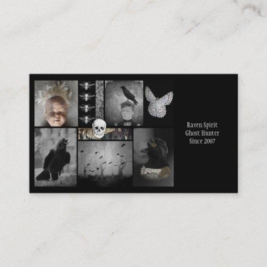 Geister und Hasen Visitenkarte (Vorderseite)