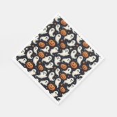 Geister und Jack o'Lanterns Halloween Serviette (Ecke)