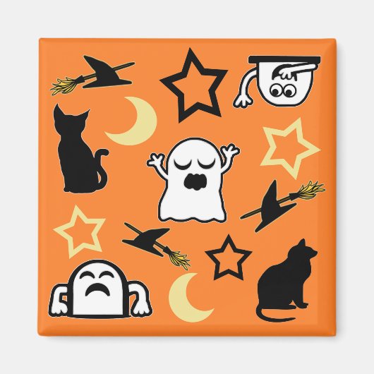 Geister und Katzen Magnet (Vorne)
