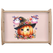 Geister- und Kürbis-Halloween-Design