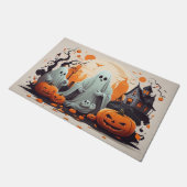 Geister und Pumpkins Fußmatte (Schrägansicht)