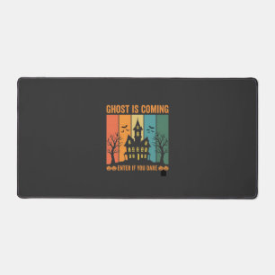 Geister verlassene Häuser Halloween Vektor Design Schreibtischunterlage