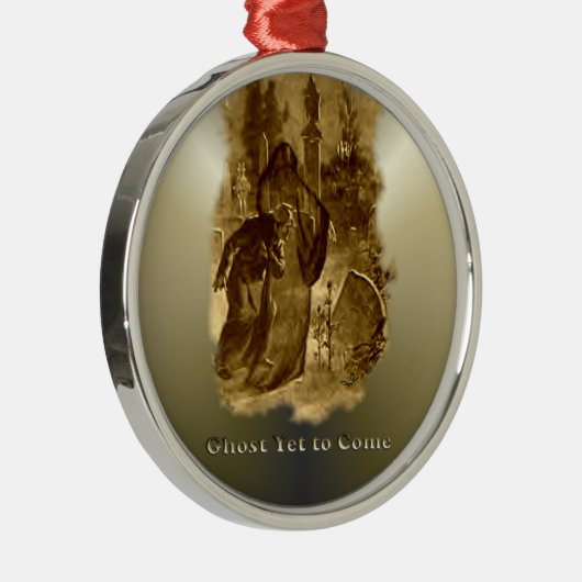 Geister von Weihnachten - ein Weihnachten Carol Silbernes Ornament (Rechts)