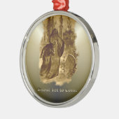 Geister von Weihnachten - ein Weihnachten Carol Silbernes Ornament (Links)