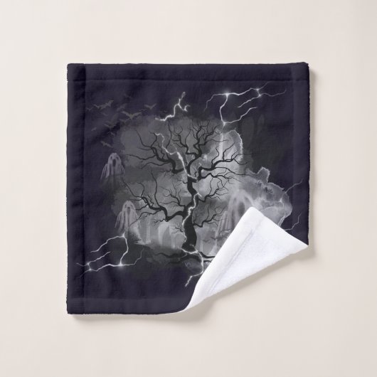 Geisterbaum Badhandtuch Set (Waschlappen)